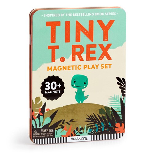 Mudpuppy Tiny T.Rex Magnetic Play Set – Más De 40 Piezas Imantadas Para Vestir Y Combinar Dinosaurios, Fomenta La Creatividad Y Motricidad, Regalo Educativo Sin Pantallas