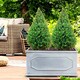image 10 of Faux Lead Chelsea Trough Light Stone Garden Planter W30 H30.5 L71 cm, 64 ltrs Cap.