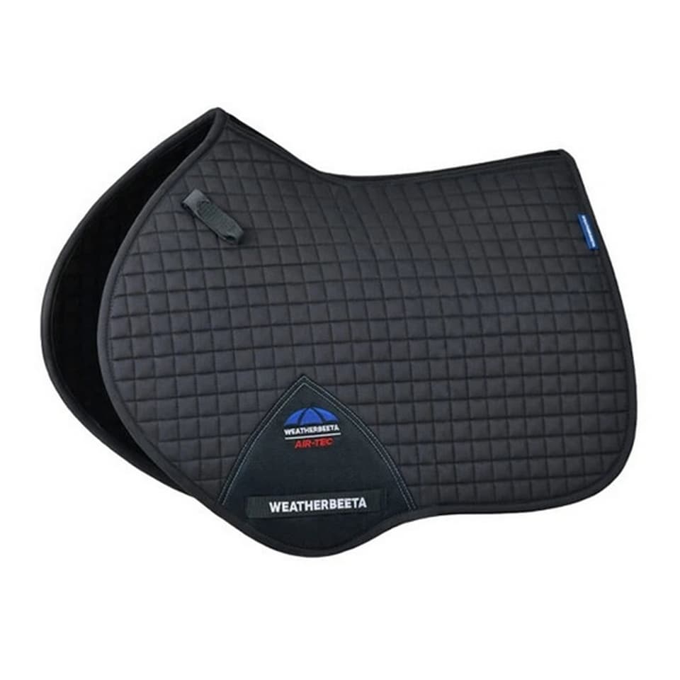 image 1 of Weatherbeeta Air-Tec Horse Jumping Saddlepad | Grey | Charcoal | 23in x 20in | 1