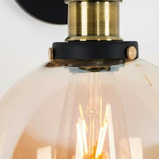 ValueLights Sheridan Black Indoor Wall Lantern
