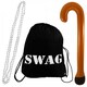 image 1 of Storybook Accessory Set - Necklace, Walking Stick & Bag Black | One Size