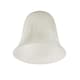 image 1 of ValueLights 3 Pack Marble Effect Bell White Frosted Glass Replacement Shades | White