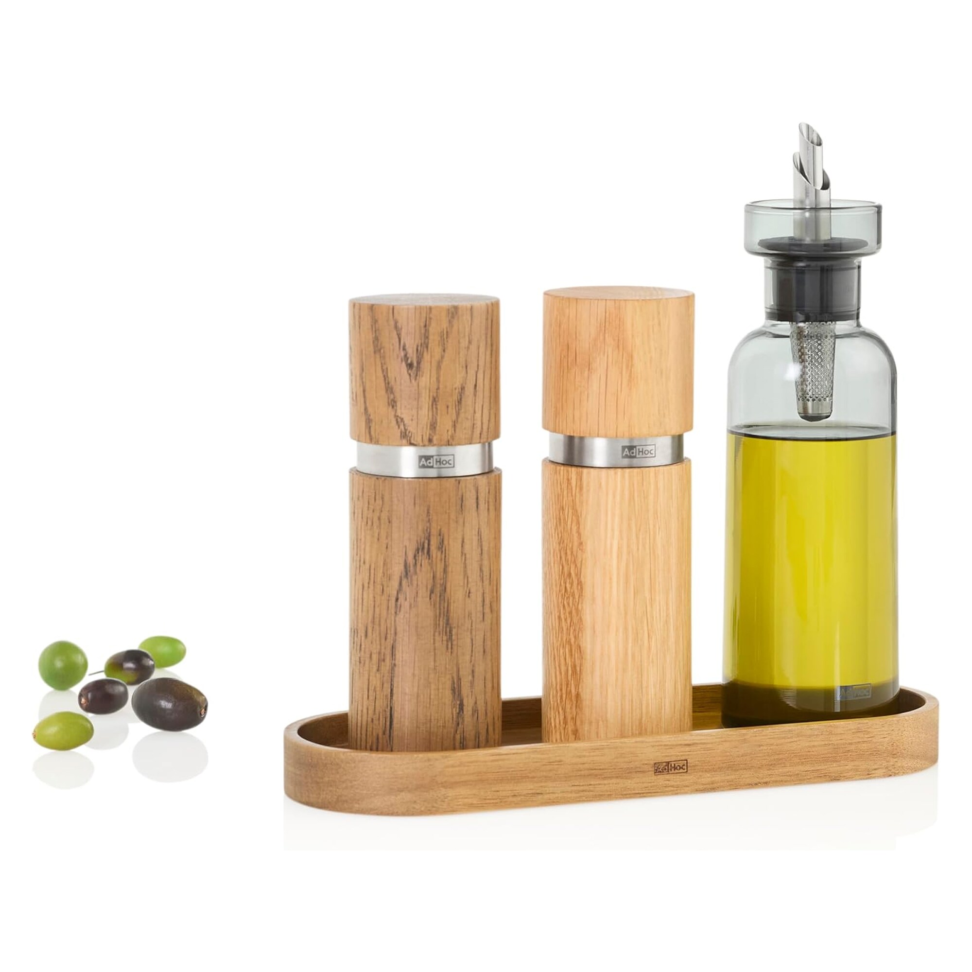 AdHoc Coaster Posto Acacia Wood Oval Tray - Brown - Tesco Groceries