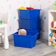 image 2 of Wham Stack & Store 4 x 35L Plastic Storage Boxes | Blue | 4