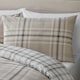 image 3 of Catherine Lansfield Kelso Check Reversible Duvet Cover Set Natural Cream | Natural | Single