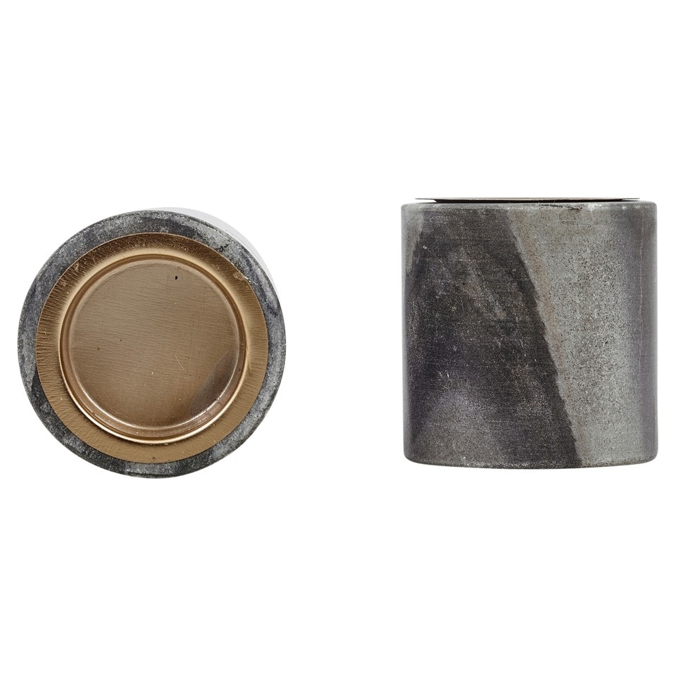 image 1 of Natural Marble Stone Votive Tea Light Candle Holder Home Decor Centrepiece Gift | Multi | 1 Holder 7cm