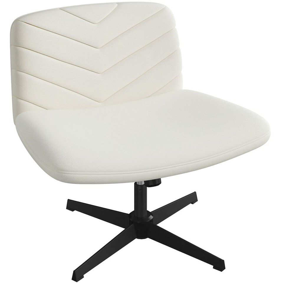 image 1 of Yaheetech Fabric Swivel Desk Chair for Home Office N/A | Beige