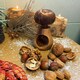 image 5 of Verano Spanish Ceramics Olive Wood Nut Cacker - 11.5cm