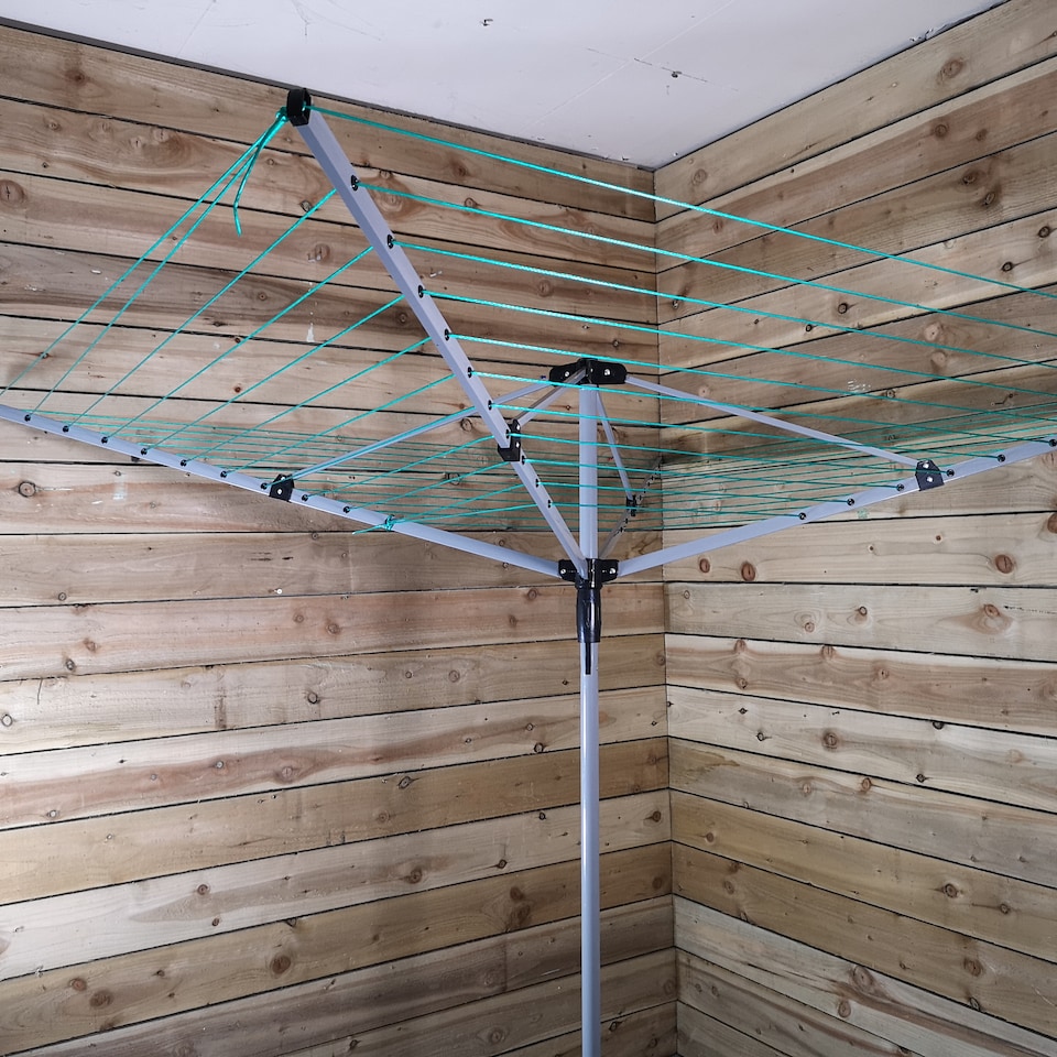 image 1 of 4 Arm 50m Steel Rotary Airer / Washing Line Garden