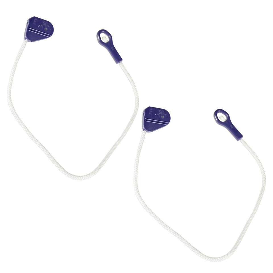 image 1 of SPARES2GO Door Hinge Rope Cable Cord for Beko Dishwasher (Pack of 2, 285mm)