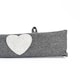 image 4 of Nicola Spring Herringbone Draught Excluder - 78.5cm - Heart