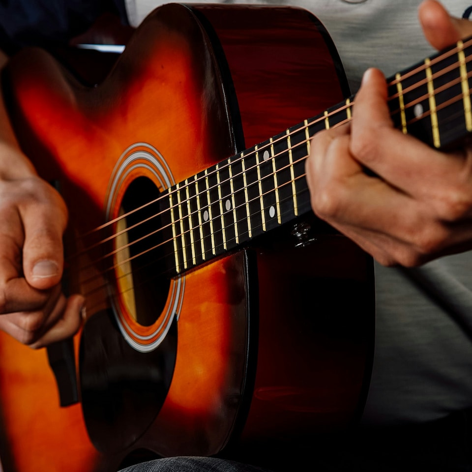 image 1 of 3rd Avenue Full Size Acoustic Guitar Pack | Orange