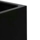 image 4 of Primrose Black Medium Polystone Cube Planter with Drainage Hole and Bung 30cm