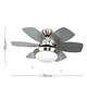 image 4 of ValueLights Spitfire 30 Inch Ceiling Fan with Light and Bulbs