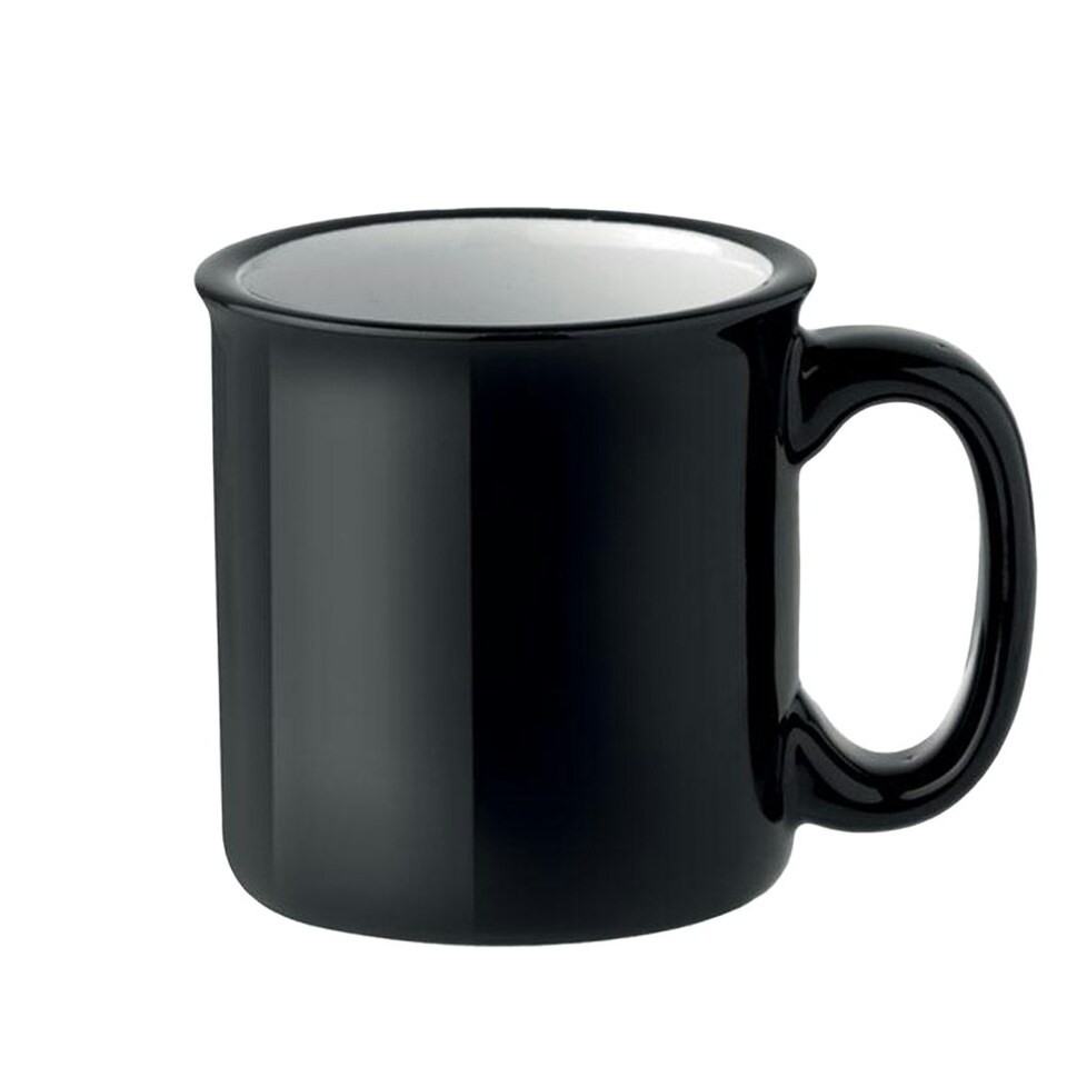 image 1 of MidOcean Tweenies Vintage Ceramic 240ml Mug - Black - One Size