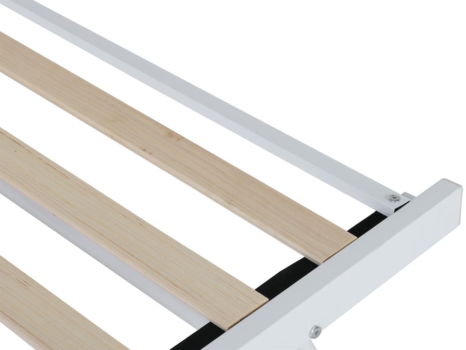 image 1 of Daybed Trundle Frame Metal 3ft Single with 1 Mattress Day Bed Guest Room Bedroom Living Room