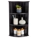 image 1 of VonHaus Shrewsbury Black Bathroom 3 Tier Corner Shelf