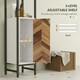 image 4 of HOMCOM Tall Bathroom Storage Cabinet with 3 Shelves, 30 x 30 x 170 cm, White