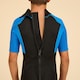image 6 of Decathlon BOY’S SURFING 1.5 MM NEOPRENE SHORTY WETSUIT 500 BLUE BLACK