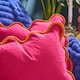 image 2 of OHS 2 x Scallop Edge Matte Velvet Cushion Covers Home Decor | Pink