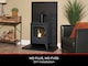 image 3 of OKO S2 Bio Ethanol Stove in Charcoal Grey with Angled Stove Pipe