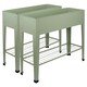 image 1 of Harbour Housewares Elevated Raised Garden Beds with Legs & Storage Shelf - Green - Pack of 2 Green