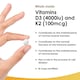 image 2 of Vitamin D3 & K2 Tablets D3 4000iu + K2 100mcg