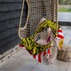 image 3 of Pop Art Young woman Eating Spaghetti Designer Blanket | Multi