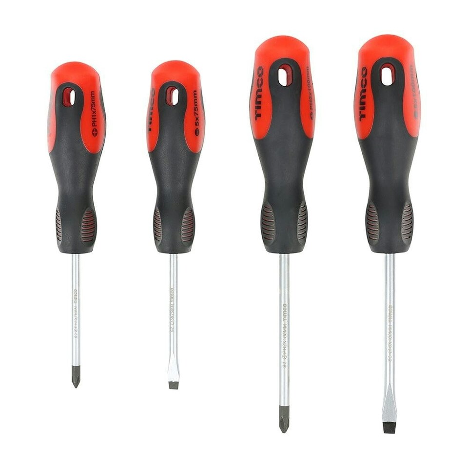 image 1 of Timco - Screwdriver Set (Size 4pcs - 4 Pieces)