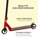 image 10 of HOMCOM Stunt Scooter Entry Level Tricks Scooter for 14+ Beginners Purple