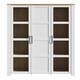 image 1 of Bohol Large Display Cabinet inc. 4x LED Lights in Riviera Oak/White