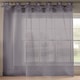 image 3 of Tiara Dolly Voile Tab Top Curtain Panel - Silver - 145cm x 229cm