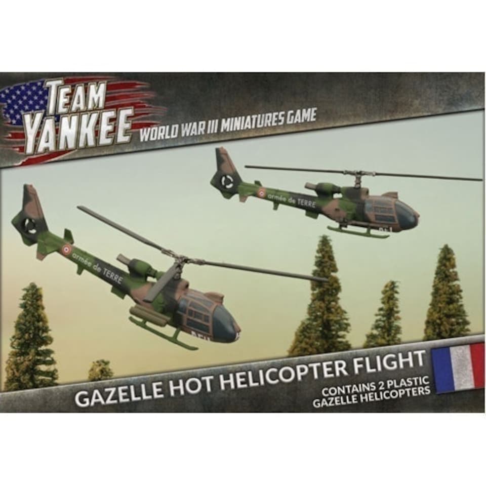 Gazelle HOT Helicopter Flight (Plastic x2)