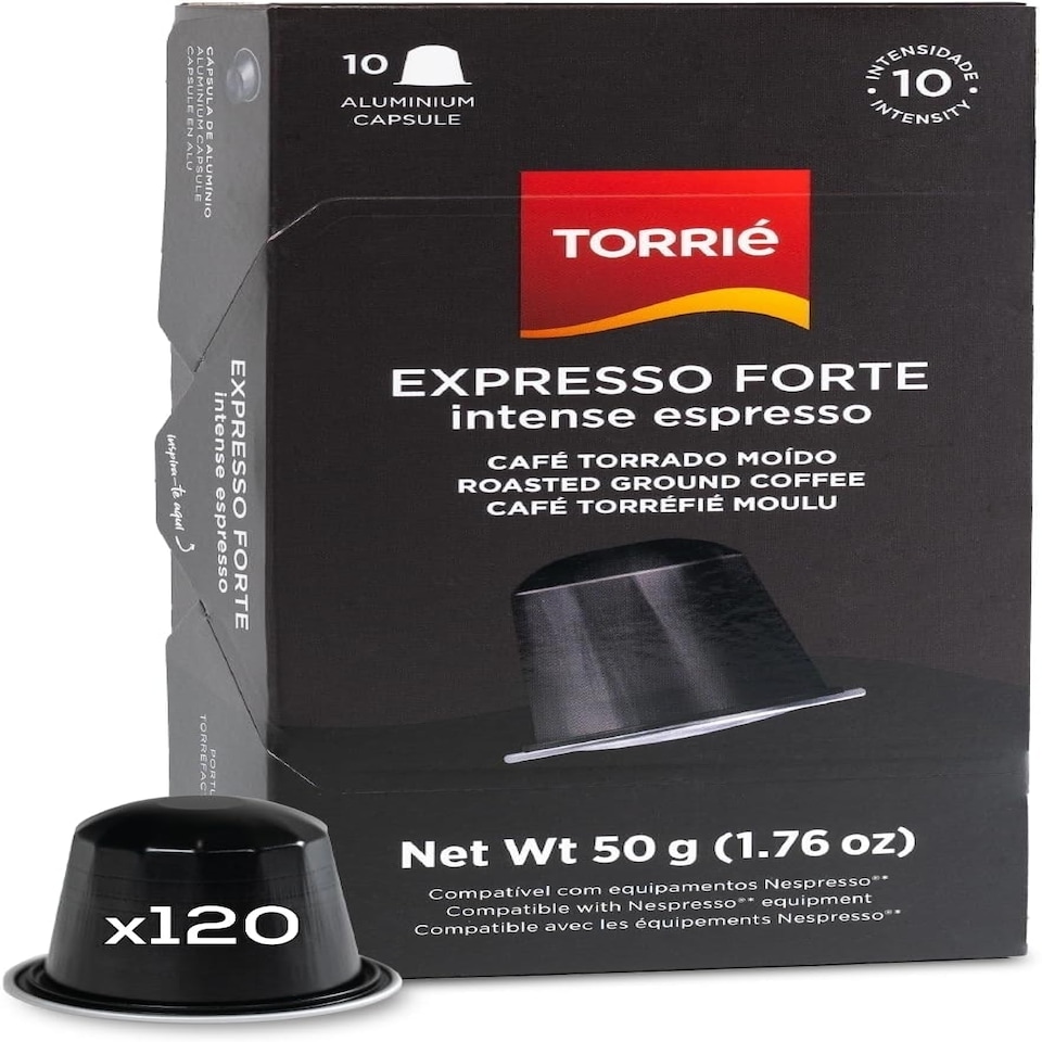 image 1 of Intense Aluminium Nespresso ® Compatible Coffee Capsules (120 Pods)