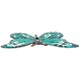 image 4 of Small Blue Metal Butterfly Garden/Home Wall Art Ornament 11x8.5cm 2pk
