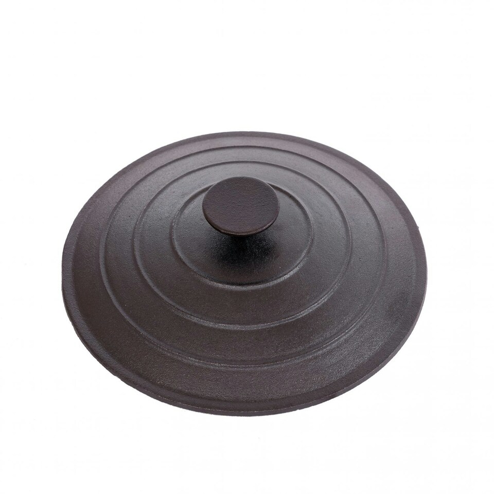 image 1 of Oypla 4L Cast Iron Non Stick Casserole Dish Pan with Lid Black