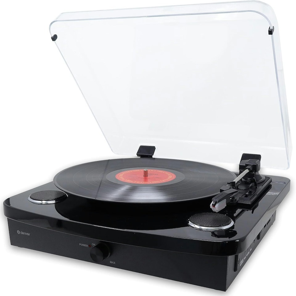 image 1 of Lightwood Vinyl Record Player With Stereo Speakers - Bluetooth Send & Receive - USB & SD Recording - AUX IN & RCA Out