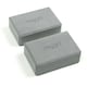 image 1 of Myga Pair of Foam Yoga Blocks - Grey