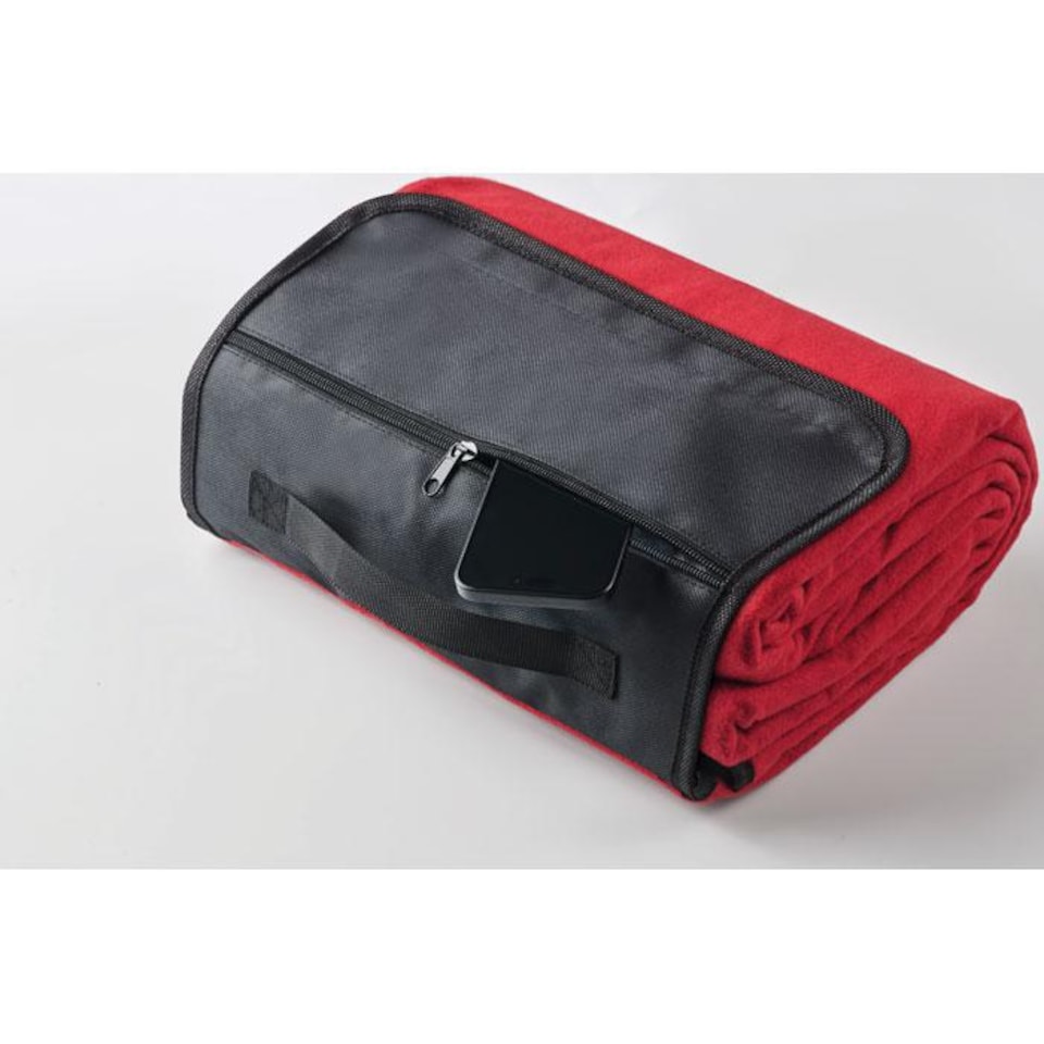image 1 of MidOcean Costa Polar Fleece Picnic Blanket | Red | Red | One Size | 1
