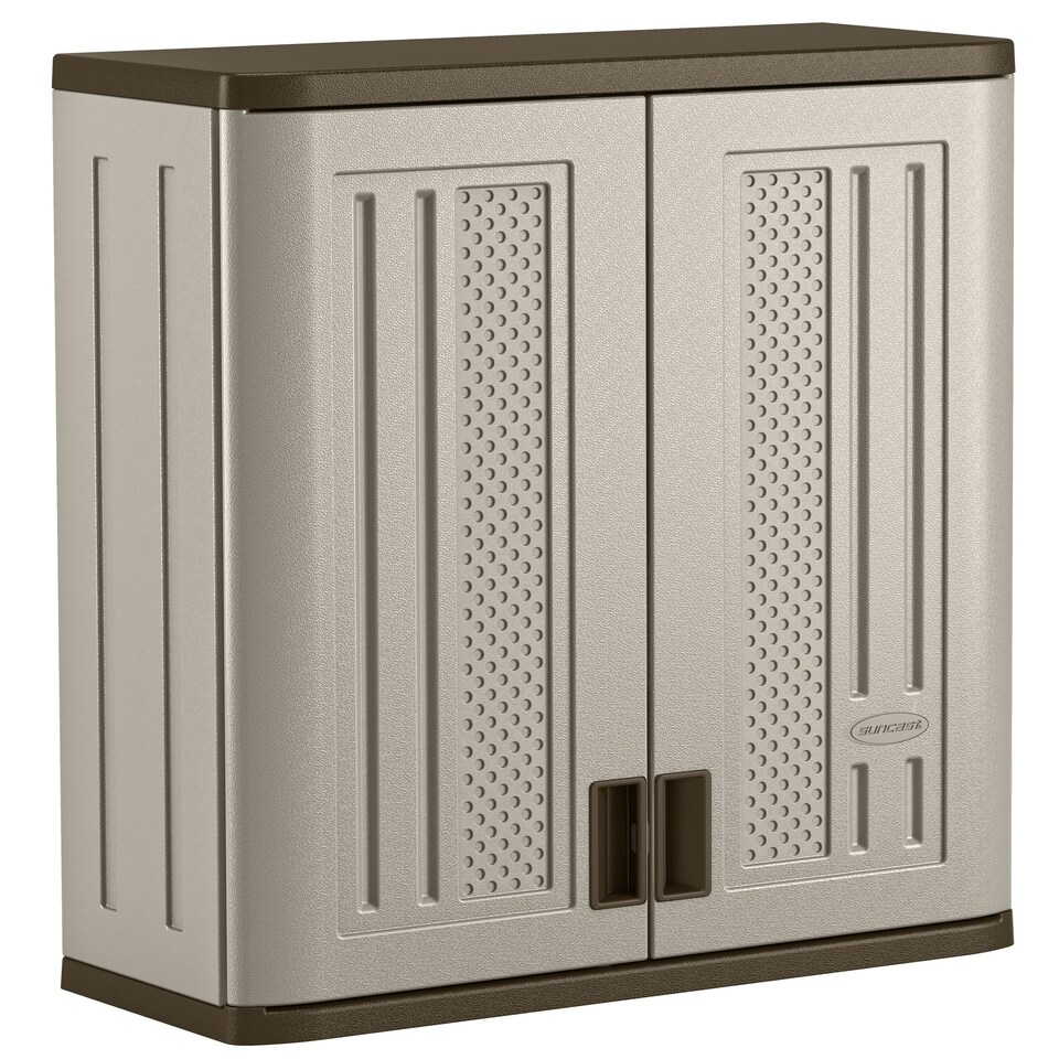 image 1 of Suncast Haven Wall Storage Cabinet Grey