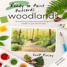 Ready to Paint Postcards: Woodlands by Geoff Kersey - Ready to Paint Postcards
