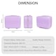 image 10 of 2 Piece Suitcase Set: Vanity Case & Cabin with Cupholder, TSA Lock | Purple | Mauve Lilac