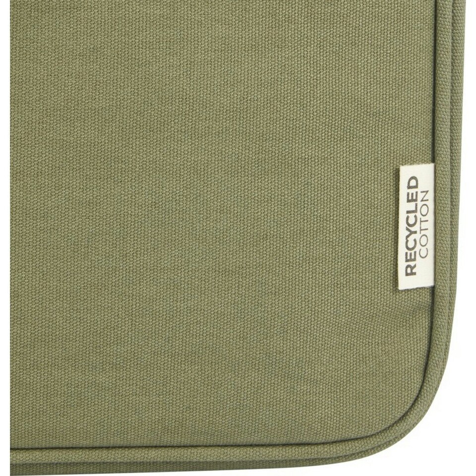 image 1 of Unbranded Joey Canvas Recycled 2L Laptop Sleeve - Olive - One Size