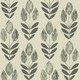 image 1 of NuWallpaper NUS2459 Folk Tulip Peel & Stick Wallpaper, Charcoal Multi