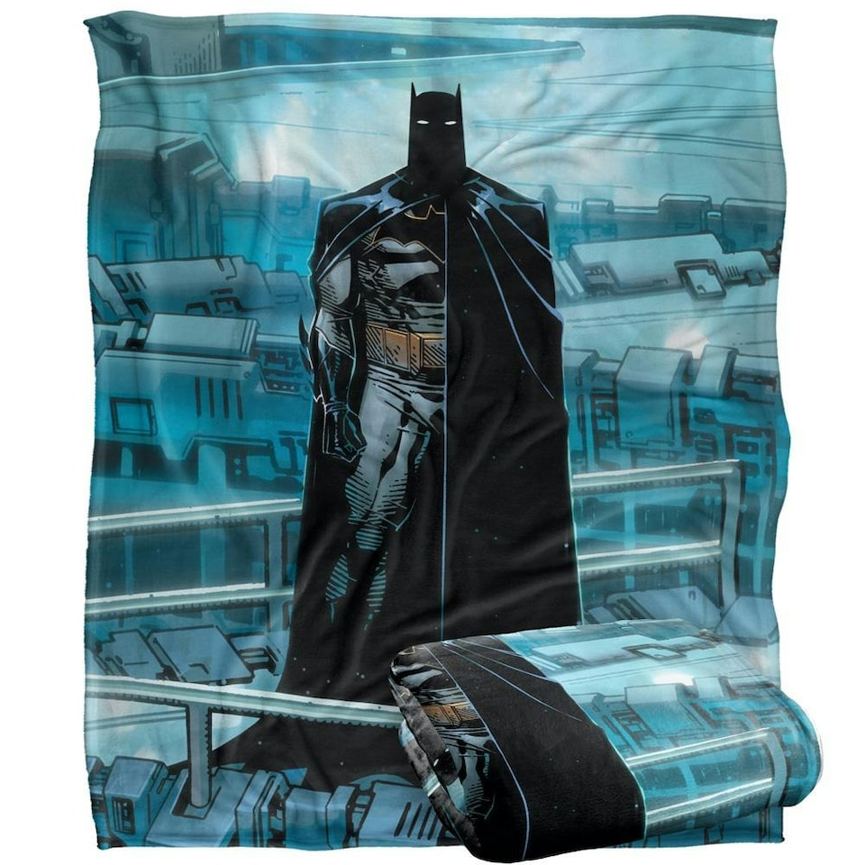 image 1 of Batman Pose Blanket - Multicoloured - One Size