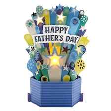 Hallmark Musical And Light Up Father's Day Card - 3D Pop-Up Design