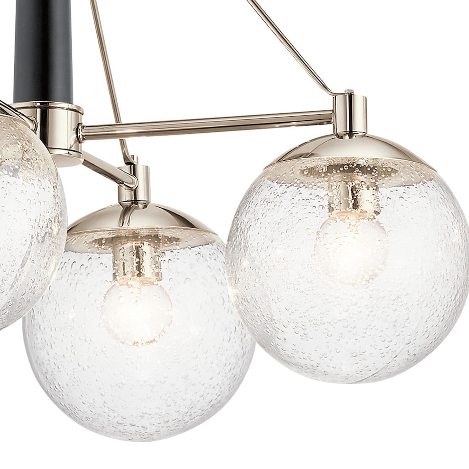 image 1 of Kichler Marilyn 4 Light Chandelier Polished Nickel