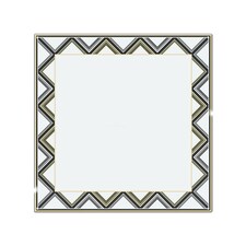 Art Deco Patterned Border Splash Back | White