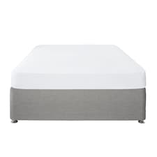 Serene Plain Dye Fitted Bed Sheet White