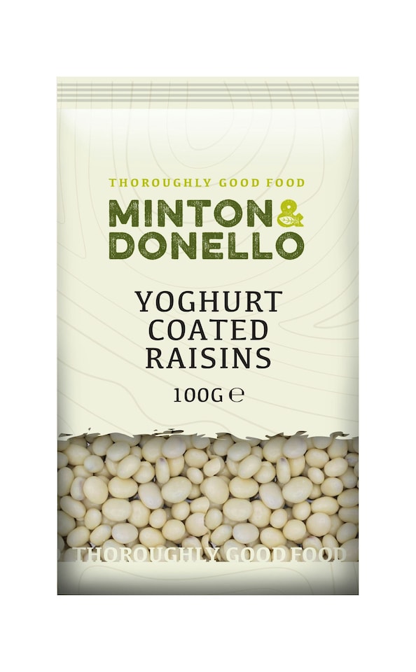 image 1 of Minton & Donello Yoghurt Coated Raisins 6 x 100g